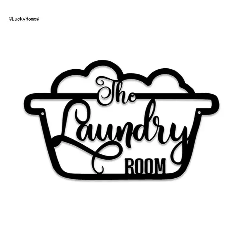 

11UA Metal The Laundry Room Sign Wall Art Decor Dormitory Room Wall Decoration