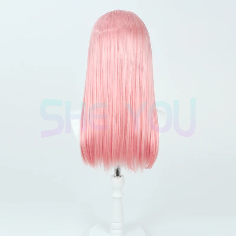 Парик для косплея Akiyama Mizuki 60 см/40 см цвет фым розовый 2 стиля термостойкие