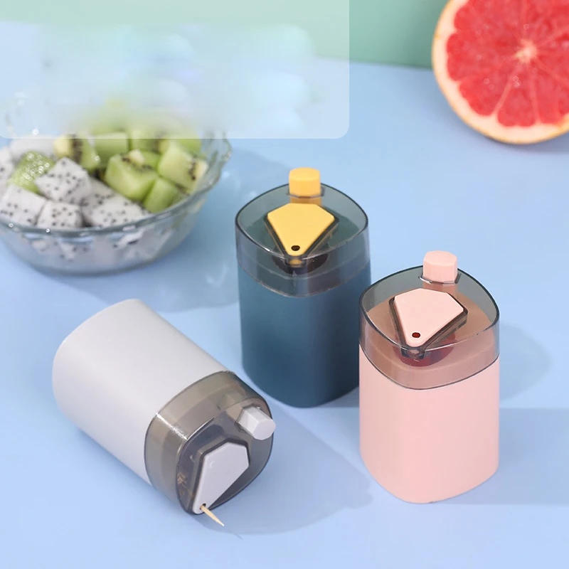 

Pressing Toothpick Holders Plastic Toothpick Box Portable Toothpick Jar