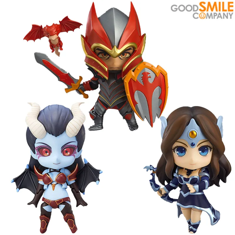 

In Stock Original Good Smile Nendoroid GSC 614 615 734 Mirana Dragon Knight Queen of Pain DOTA 2 Anime Figure Action Toys Gifts