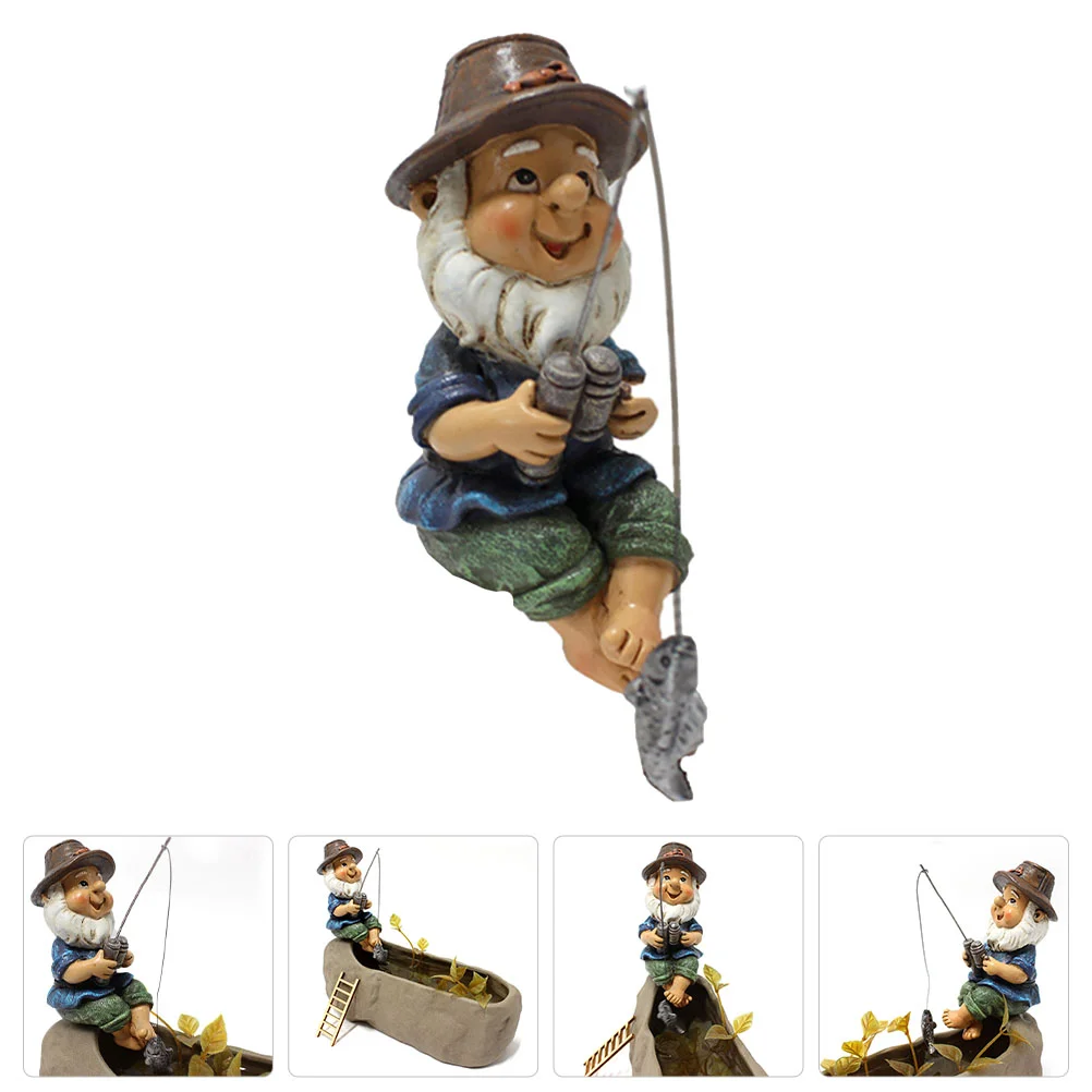 

1 шт. полимерный карликовый декор, украшение карликовый для рыбалки, креативное украшение для сада, декор для парка