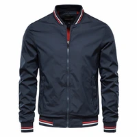 2022 spring and autumn new fashion trend mens casual jacket solid color stand collar mens coat top 4 colors m 3xl