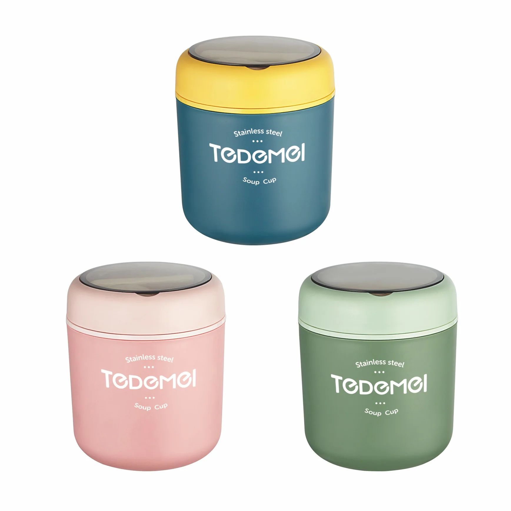 Двойная Изолированная чашка для супа завтрака и молока портативная мини-чашка