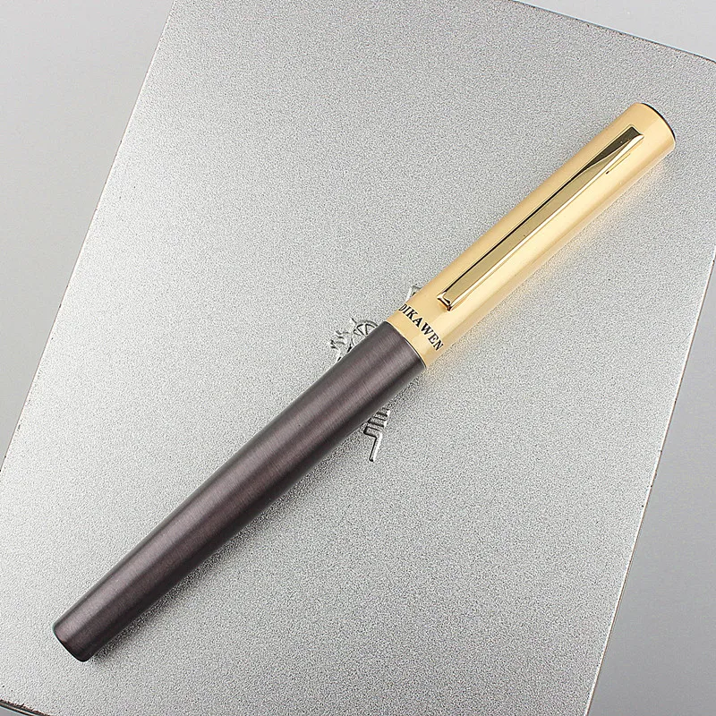 

New Listing fashion High quality 6 Colors Office Metal Fountain Pen student School Stationery Supplies ink pen