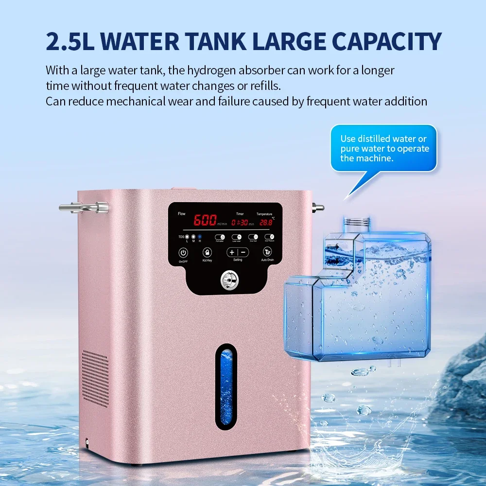 Новый 600 мл 900 электролиза щелочной воды Spe Pem гидрогеновая ингаляционная машина