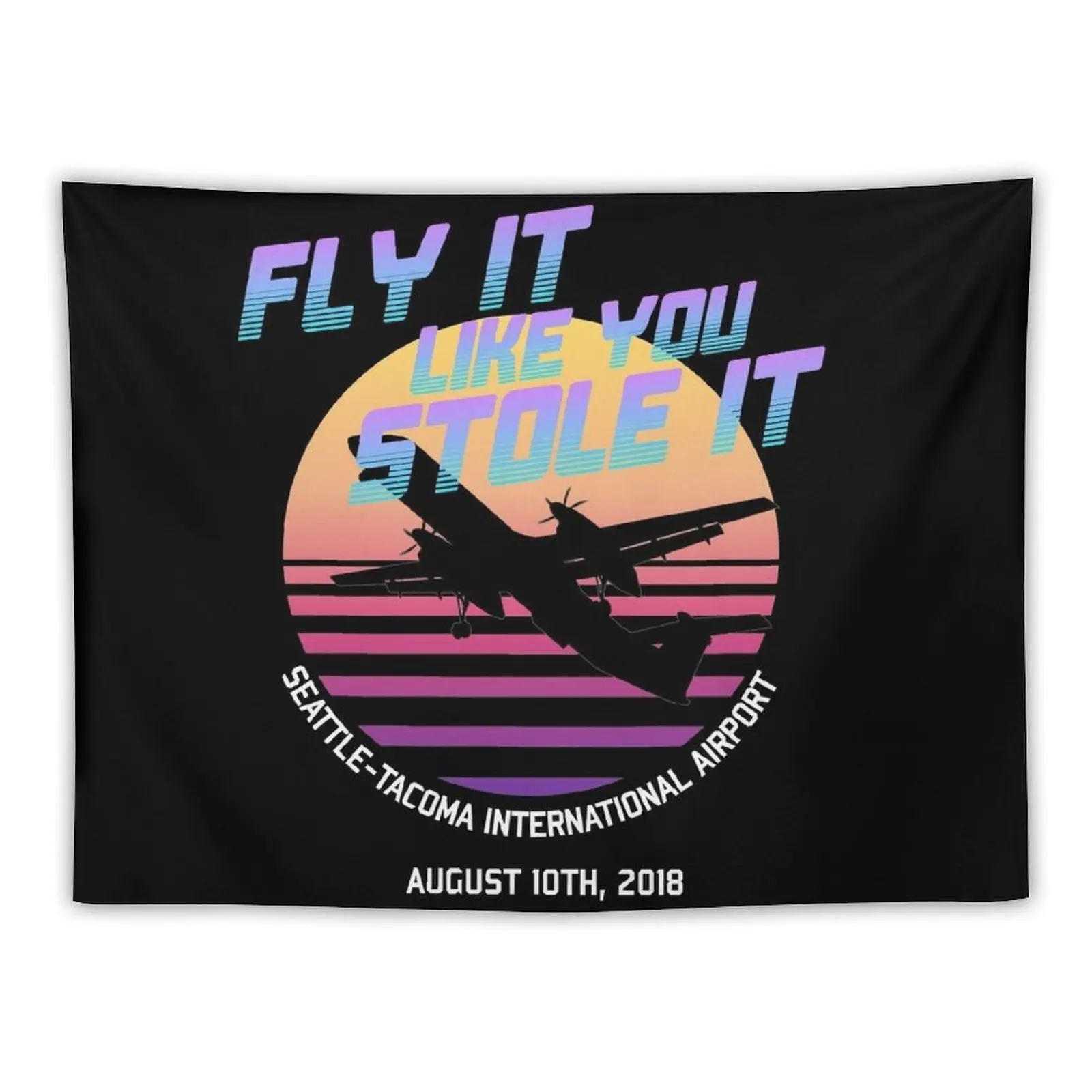 Fly It Like You Stole - Richard Russell Sky King гобелен Horizon Air Q400 Incident 2018 для украшения дома