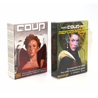 2022 board game coup full english version basic or expansion reformation card game for home party playing cards