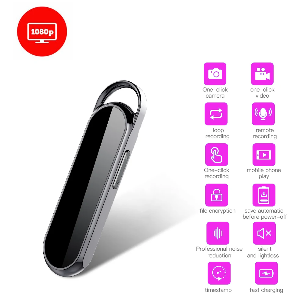 

Professional Full HD Wide Angle Audio and Video Recorder Mini USB Camera Loop Recording Built-in Microphone