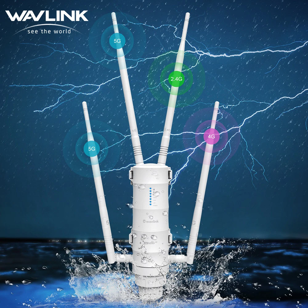 Wavlink 4G LTE AC1200 Открытый Wi-Fi роутер двухдиапазонный беспроводной Интернет Точка