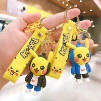 anime pokemon figure pikachu creative keychain accessories pendant bag ornament car key ring pendant accessories birthday gifts