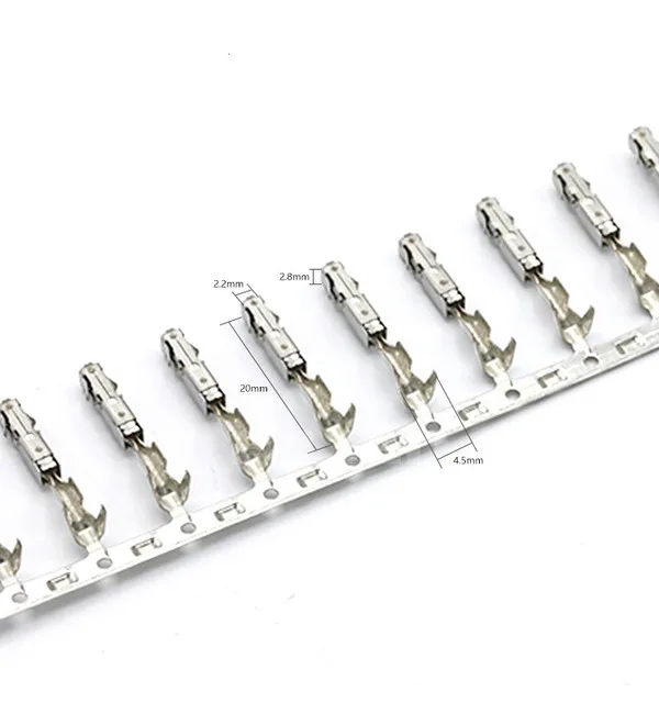 20/50/100/200/500/1000pcs/lot TE Crimp Female Terminals (Pins) For Repair Wire For Audi Volkswagen Skoda Seat 1241380-1