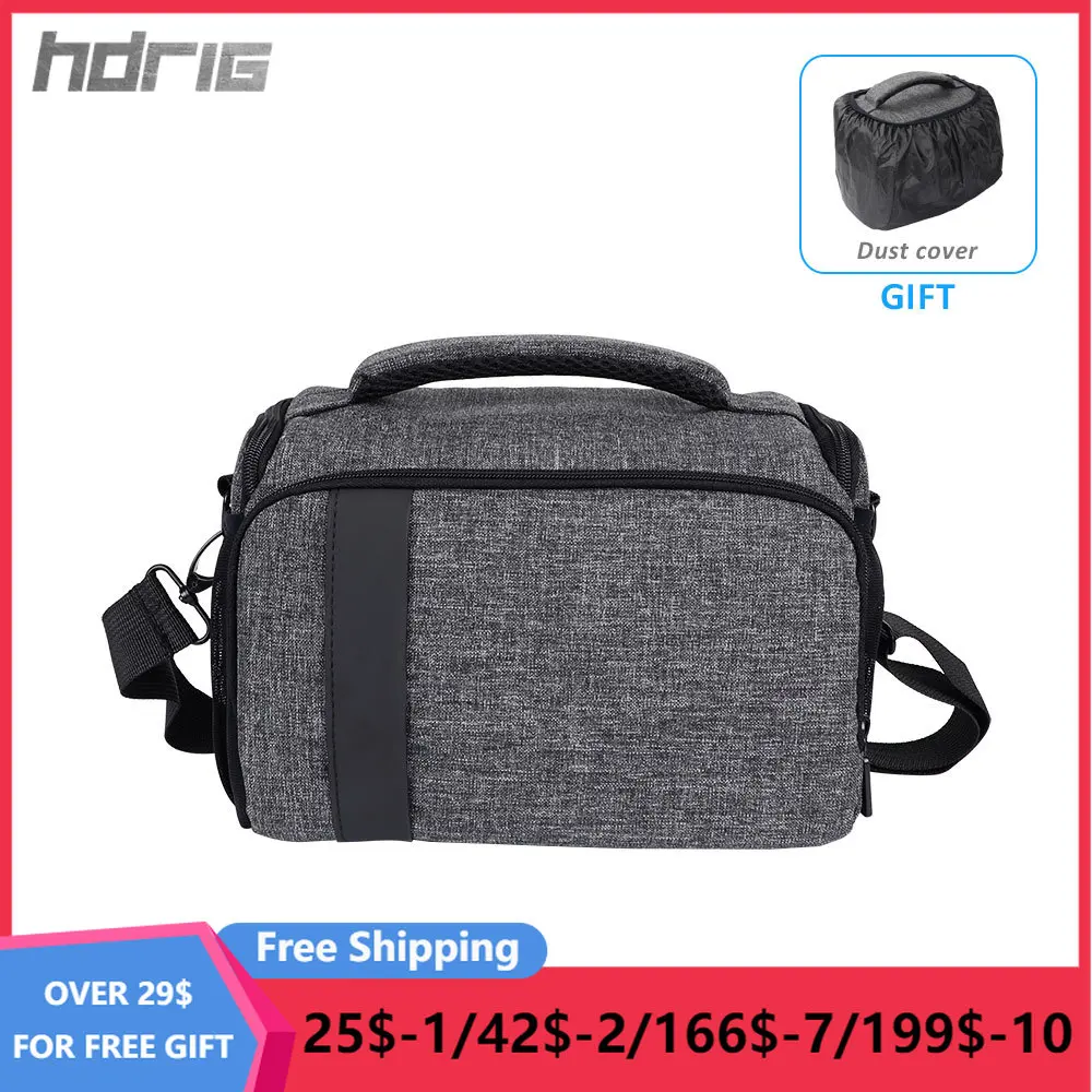 

HDRIG Camera Bag Crossbody Handbags Outdoor One-Shoulder Diagonal Bag DSlr Camera Protection Bag Travel Digital Supplies