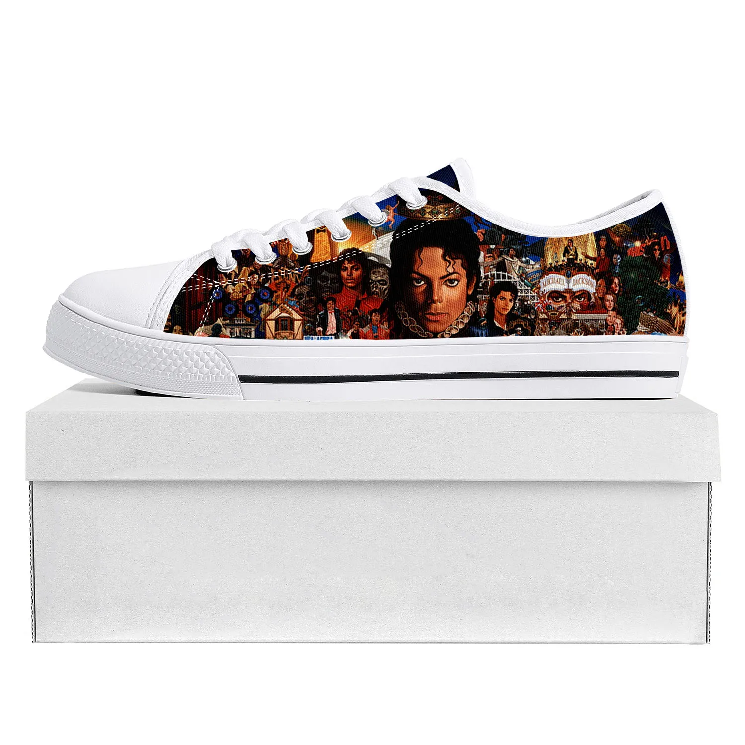 

Кроссовки Майкла Джексона для мужчин и женщин, низкие кеды для танцев, поп-певицы, подростков, парусиновая обувь на заказ