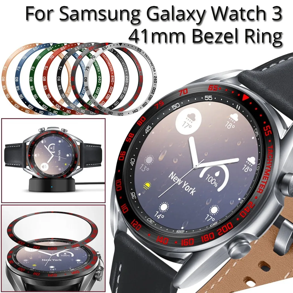 

Обложка для смарт-браслета Galaxy Watch с 3 кольцами и защитой от царапин, 41 мм