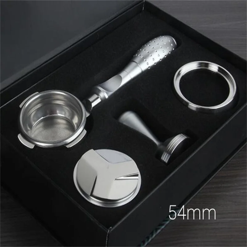 

5 In 1 Barista Tools Coffee Filter Set Breville Coffee Machine Accessories Portafilter 54/58mm Bottomless Portafilter With Press