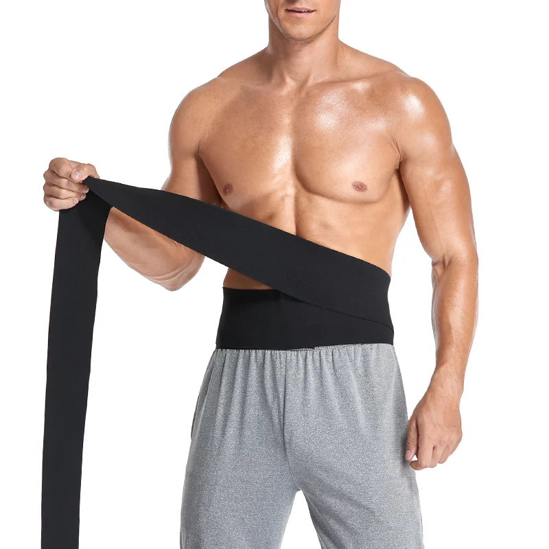 

Men Waist Trainer Trimmer Belt Body Shaper Sheath Snatch Me Up Bandage Abdomen Reducer Wrap Corset Top Male Belly Stretch Bands