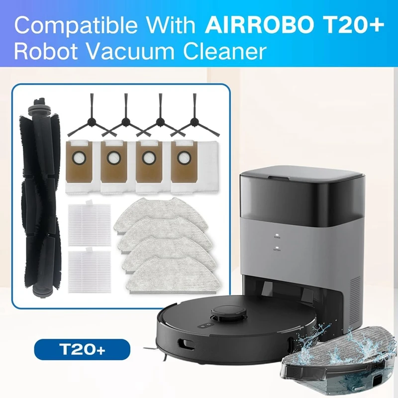 Аксессуары для AIRROBO T20 основная боковая щетка фильтр НЕРА Швабра ткань робота