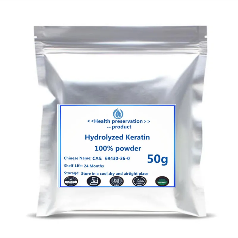 100-1000 г высококачественное лечение волос гидролизованный Кератиновый порошок