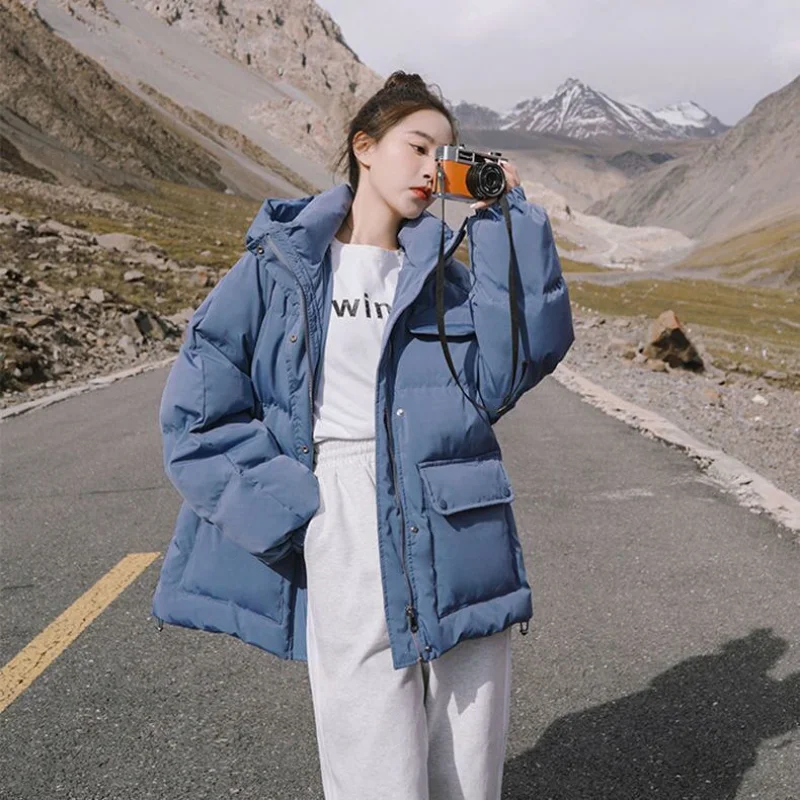 Winter Coat for Women Coats Parkas Jackets Hooded Cotton Padded Jacket Loose Korean Fashion Women's Winter Jacket 2022
