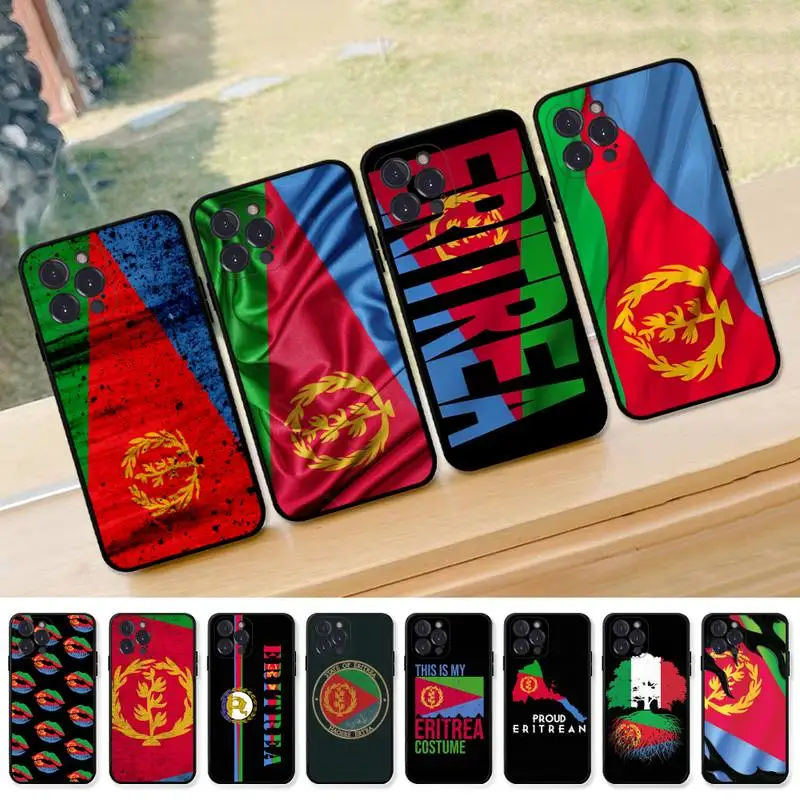 

Eritrea Flag Phone Case for iPhone 13 12 Mini 11 14 Pro Max Xs X Xr 7 8 Plus 6 6s Se 2022 silicone Cover