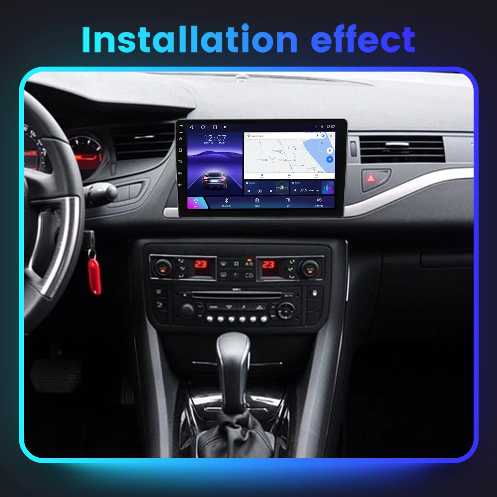 Мультимедийная система для автомобиля 2 Din Android 13 видеоплеер навигация стерео GPS