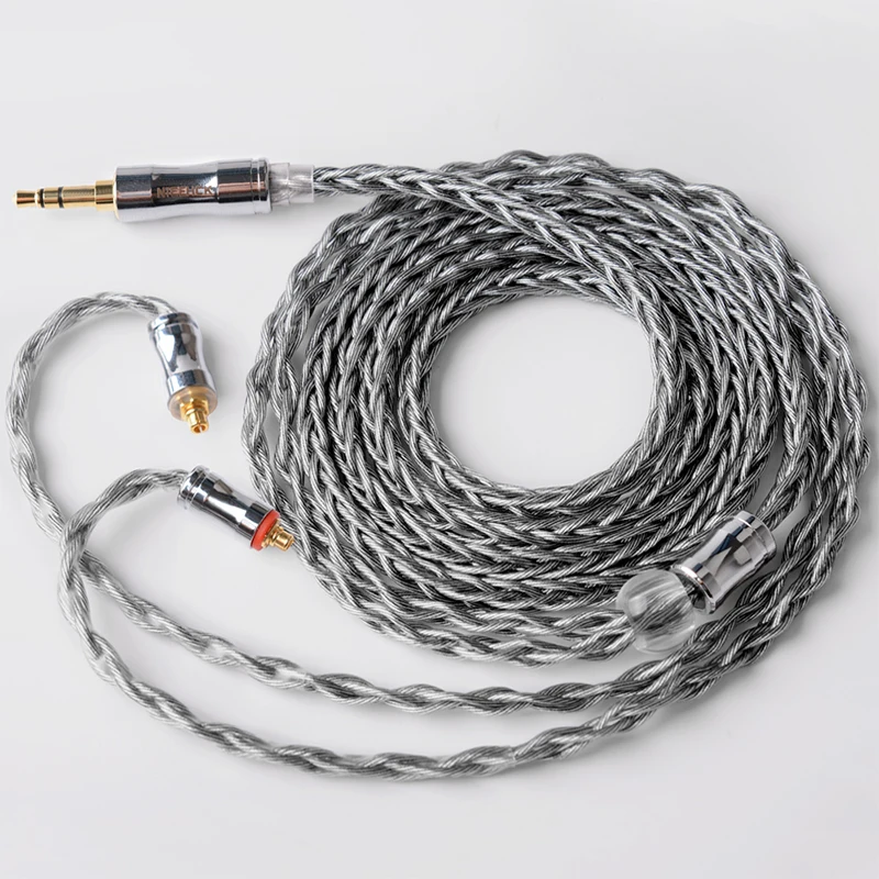 

NiceHCK DarkJade 8 Cores Earphone Cable Graphene Silver Plated OCC Litz 3.5/2.5/4.4mm MMCX/2Pin 0.78mm SE535 SE846 KXXS IEMs