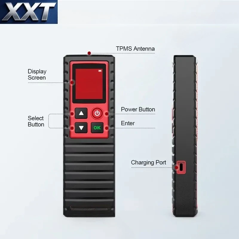 Фото Универсальный прибор для измерения давления в шинах XXT, оборудование для проверки параметров давления воздуха в автомобильных шинах для ремонтных мастерских №5