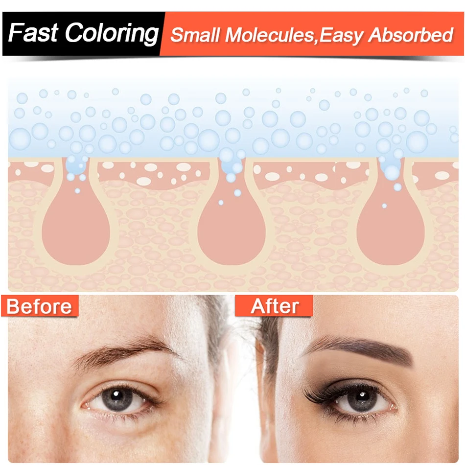 10 мл профессиональные чернила для татуажа бровей натуральные растительные