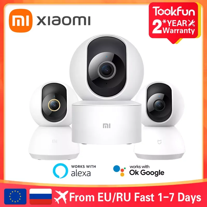 

2023 новый телефон Xiaomi Mi Home Security Camera 360 ° / 1080P/2K HD WiFi ночное видение IP Обнаружение сигнализации веб-камера видео ребенок Mo