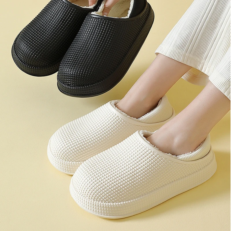 

Men's Winter Garden Clogs Men Warm Clog Shoes Women Kitchen Shoes Water-proof House Slippers Comfortable Indoor Slippers