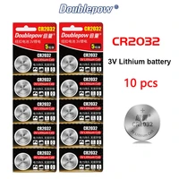 10pcs cr2032 button 3v lithium battery for car key remote control calculator watch motherboard button cell battery