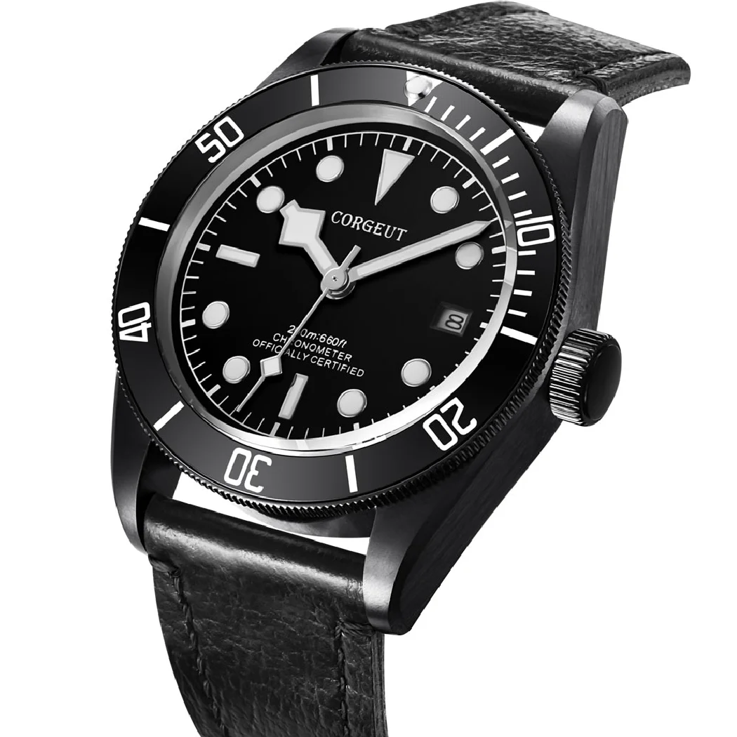 

1 шт., спортивные механические часы с сапфировым стеклом, 41 мм