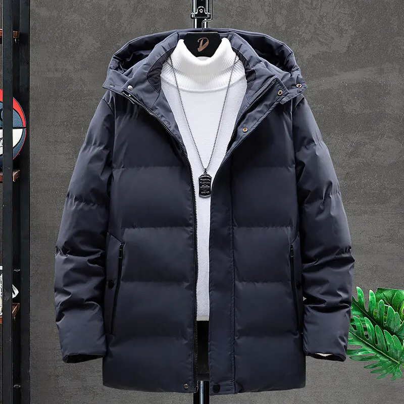 Cotton men's winter thick coat tooling cotton-padded jacket men's short Korean trend cotton-padded jacket plus size