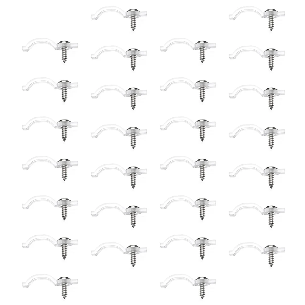 

100Pcs Outdoor Clip LED String Clip LED Strip Mounting Clip Strip Fixing Clip