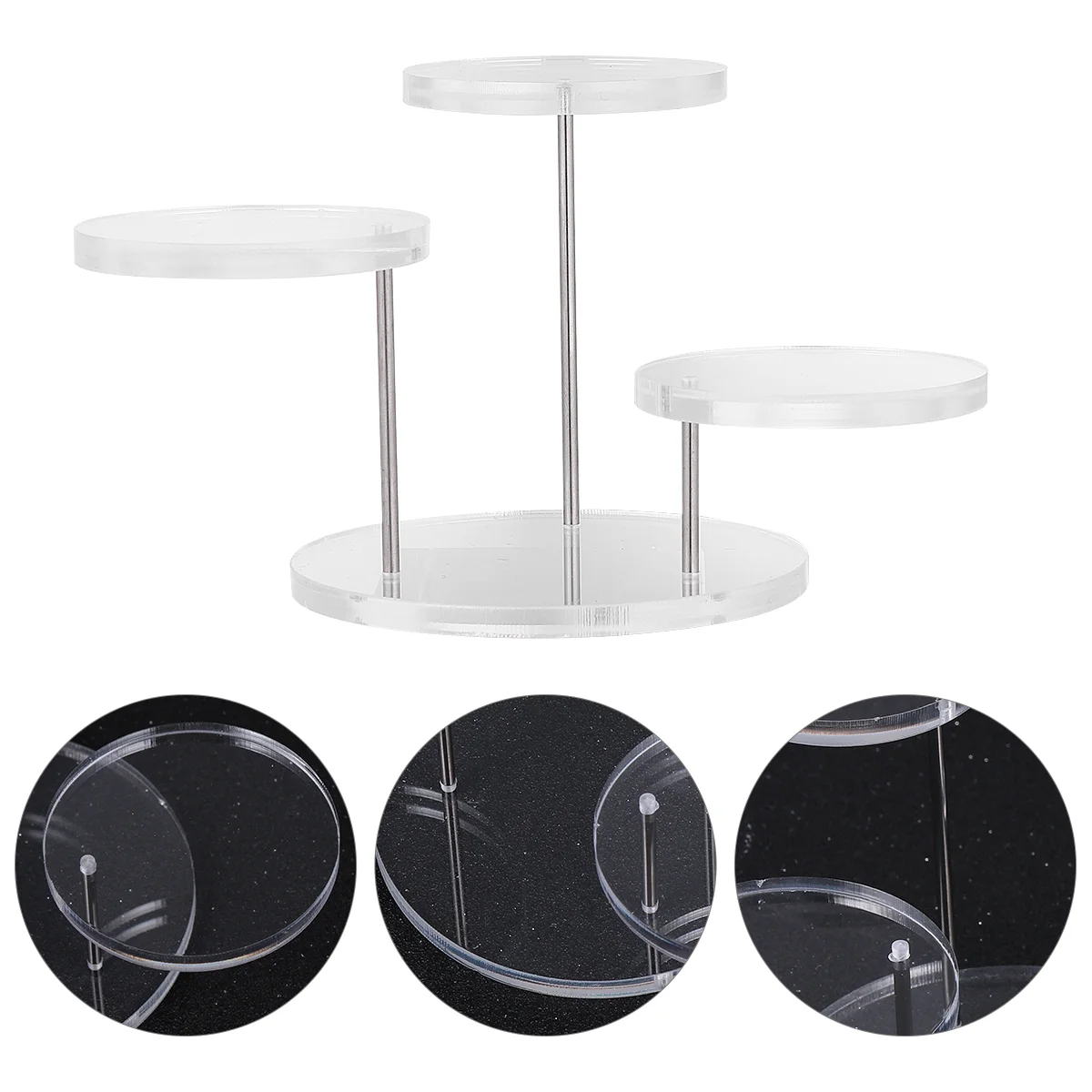 

jewelry organizer, desert table display set ring display stand, multi- layer round jewelry tray, multilayer jewelry display