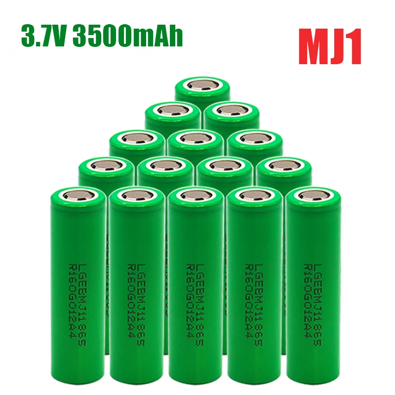 

1-20PCS 100% Original MJ1 3.7v 3500mah 18650 Lithium Rechargeable Battery For Flashlight batteries for MJ1 3500mah battery