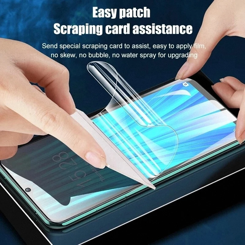 4Pcs Screen Protector For Xiaomi Redmi Note 7 11 10 9 8 Pro 11s 10s 9A Hydrogel Film For Mi 10T 11T Poco X3 F3 F2 Pro Not Glass images - 6
