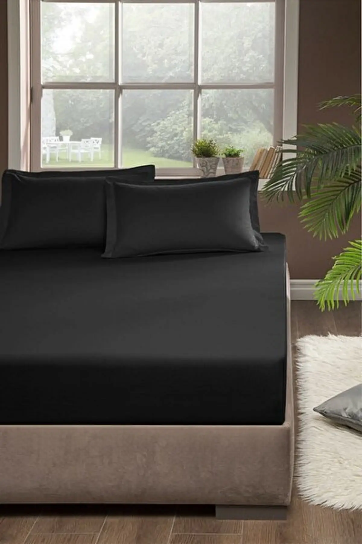 

Elastic Sheets Double Black Cotton 160x200 Single Set Sheets & Sheets Bedroom Textile Home & Furniture
