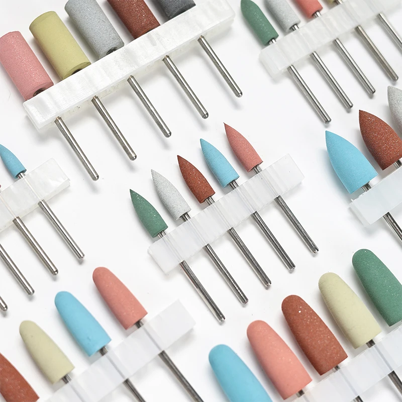 5 шт. силиконовые насадки для полировки кутикулы