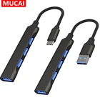 USB C-концентратор 3,0 OTG 4 порта мульти-разветвитель адаптер Тип C 3,1 Для Xiaomi Lenovo Macbook Pro 2020 13 15 Air Pro Компьютерный Аксессуар