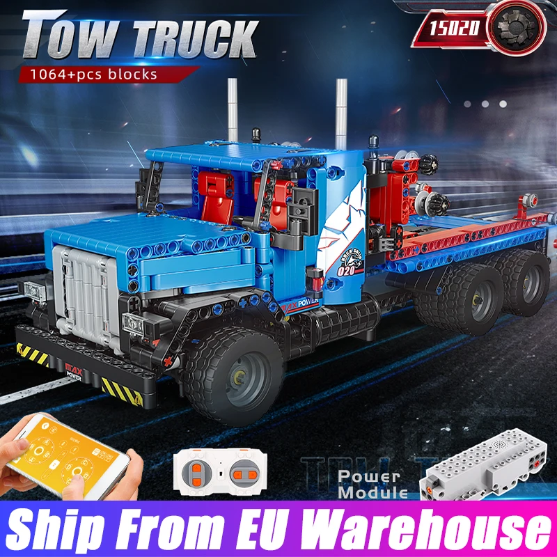 

15020 техническая радиоуправляемая игрушечная машинка Mold KING, модель Холмса с дистанционным управлением, буксировочный грузовик, строительны...