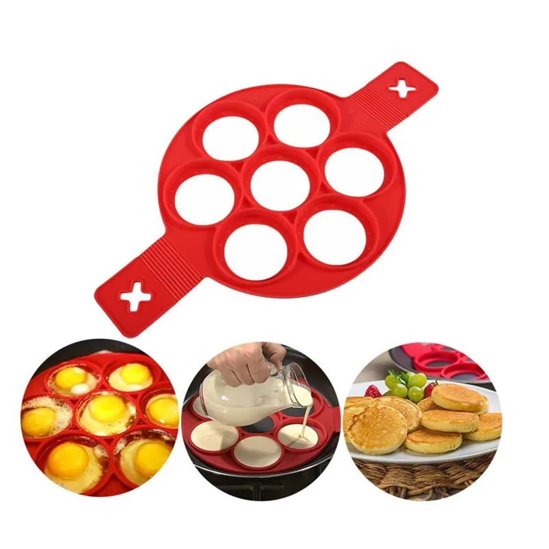 

Egg Pancake Ring Nonstick Pancake Maker Mold Silicone Egg Cooker Fried Egg Shaper Omelet Moulds for Kitchen Baking Accessories