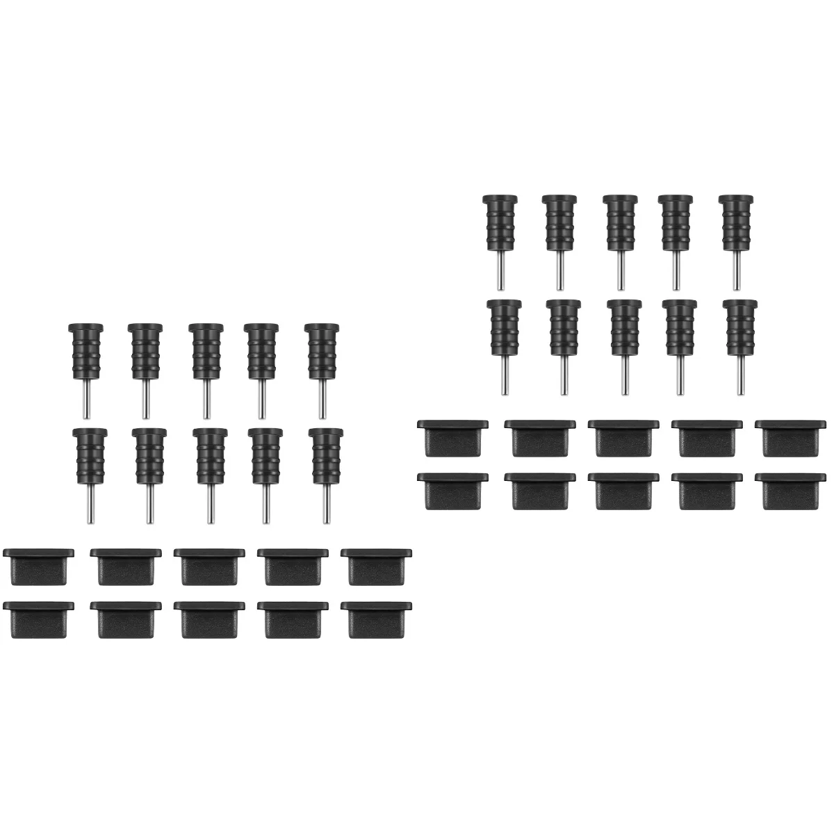 

20 Pairs Micro Usb Plug Headphone Jack Plug Silicone Plugs Headphone Jack Plug Charging Port Plug