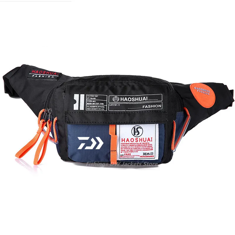

2022 Daiwa Trend Sports Fishing Bag Outdoor Waist Bag Men and Women Casual Fashion Bag Waterproof Fishing Waist Bag