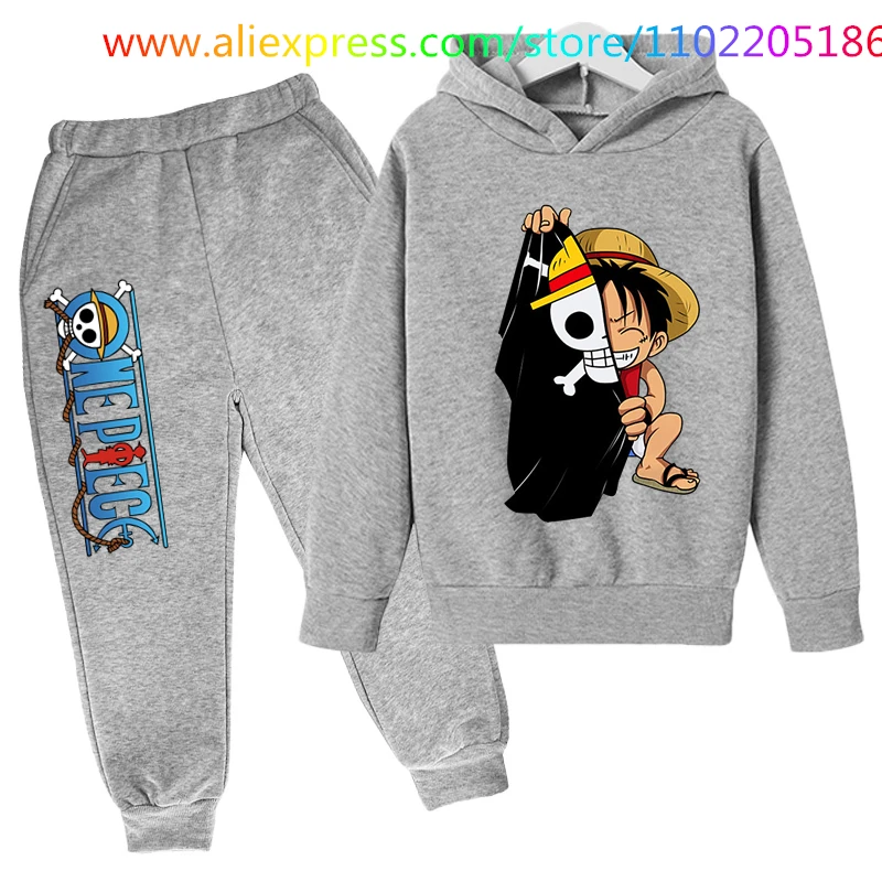 Новинка аниме цельный Луффи унисекс хип-хоп худи Детские свитшоты манга одежда