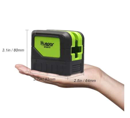 Нивелир лазерный HUEPAR самовыравнивающийся зеленый луч 9211 г 2 точки