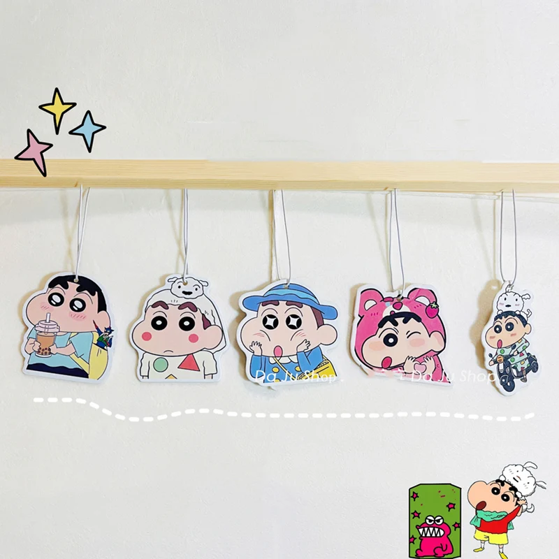 

Crayon Shin-Chan ароматерапия с креплением на автомобиле, подвесные украшения для ароматерапии, дезодорирующая долговечная ароматическая пленка