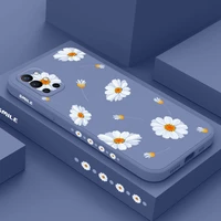daisies flying phone case for oneplus 9r 9rt 9 8t 8 7 7t pro 5g liquid silicone cover