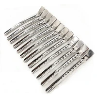 10pcs hair care clips stainless steel hairdressing sectioning clips clamps for hairdressing barber hair cut use styling tools