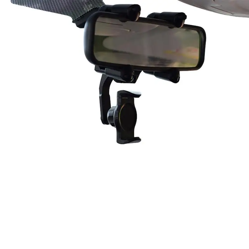 

360 Rearview Mirror Phone Holder Rearview Mirror Phone Holder Car Rearview Mirror Bracket 4-claw Design Universal Rotating
